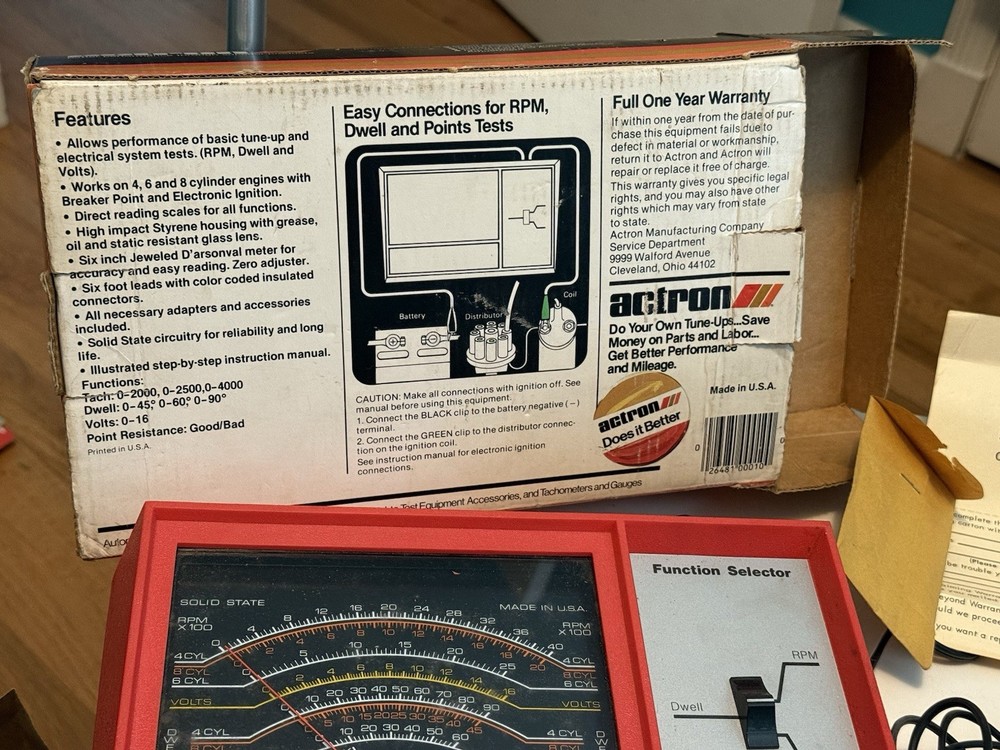 VTG Actron 615 Engine Analyzer & Electrical System Testing W/ Box