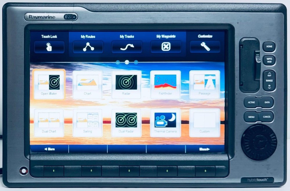RAYMARINE E 120W WIDESCREEN HYBRIDTOUCH CHARTPLOTTER/MULTIFUNCTION DISPLAY