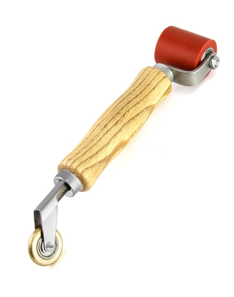 QWORK Seam Roller, 40mm Silicone Roller with Detail Penny 1 Pc