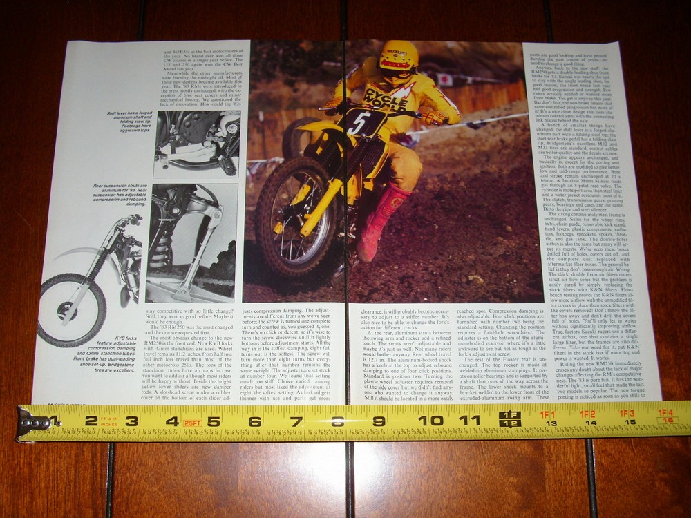 1983 SUZUKI RM-250 ORIGINAL ARTICLE