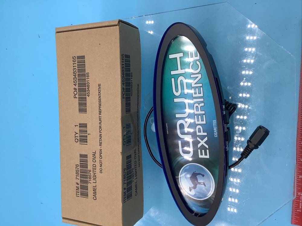 Camel cigarettes Advertising Lighted Oval