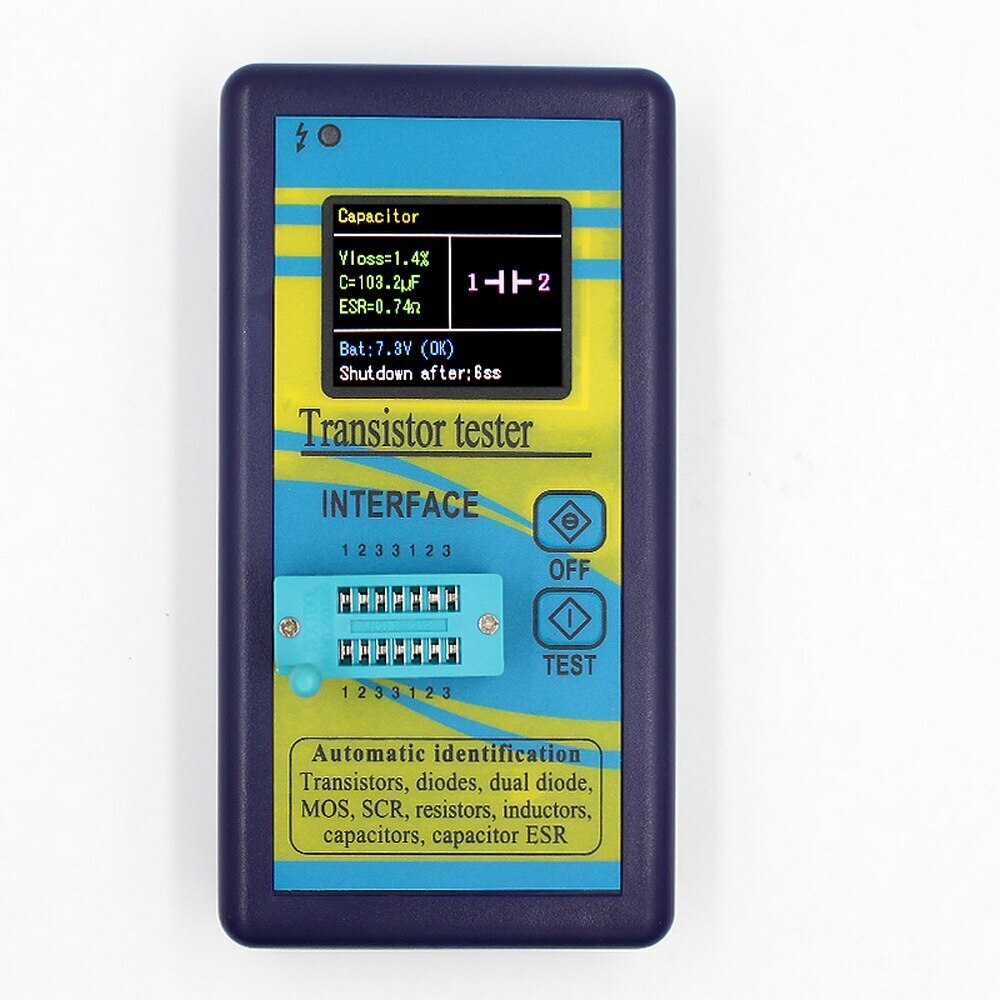 M328 Transistor Tester Diode Triode Capacitance Meter LCR ESR Meter Inductance