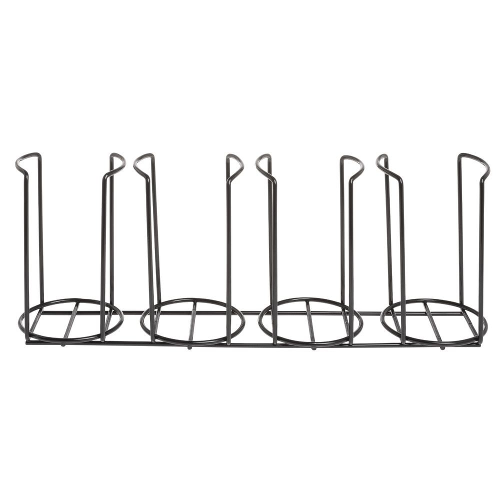 HUBERT Wire Four Cup/Lid Holder - Black