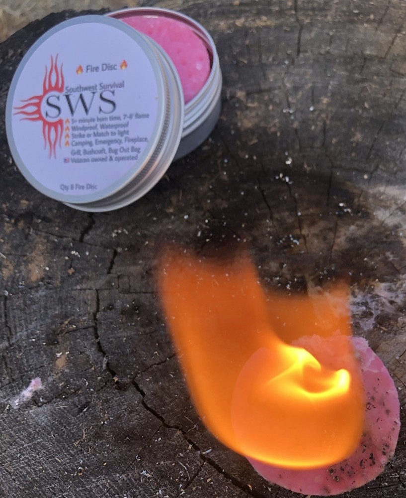 🔥Southwest Survival🔥- Fire Starter Disc - (8) Camping, Survival, Fire Starter
