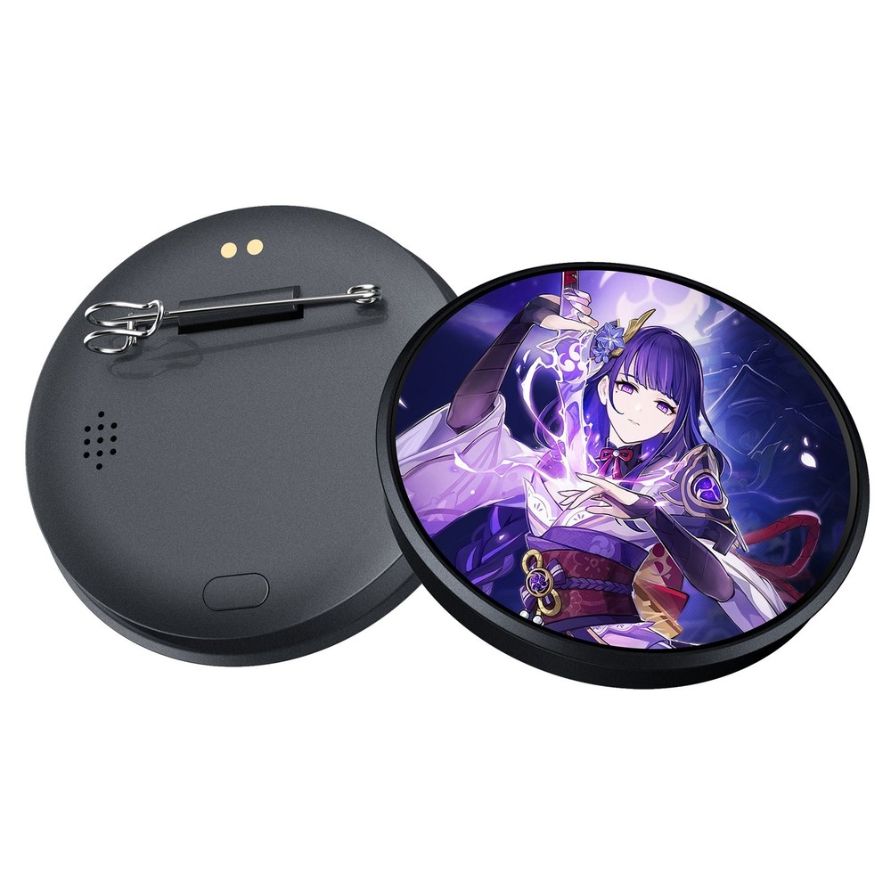 LED Pixel Digital Badge Programmable Animated E-Badge Name Tag Pin for Backpack
