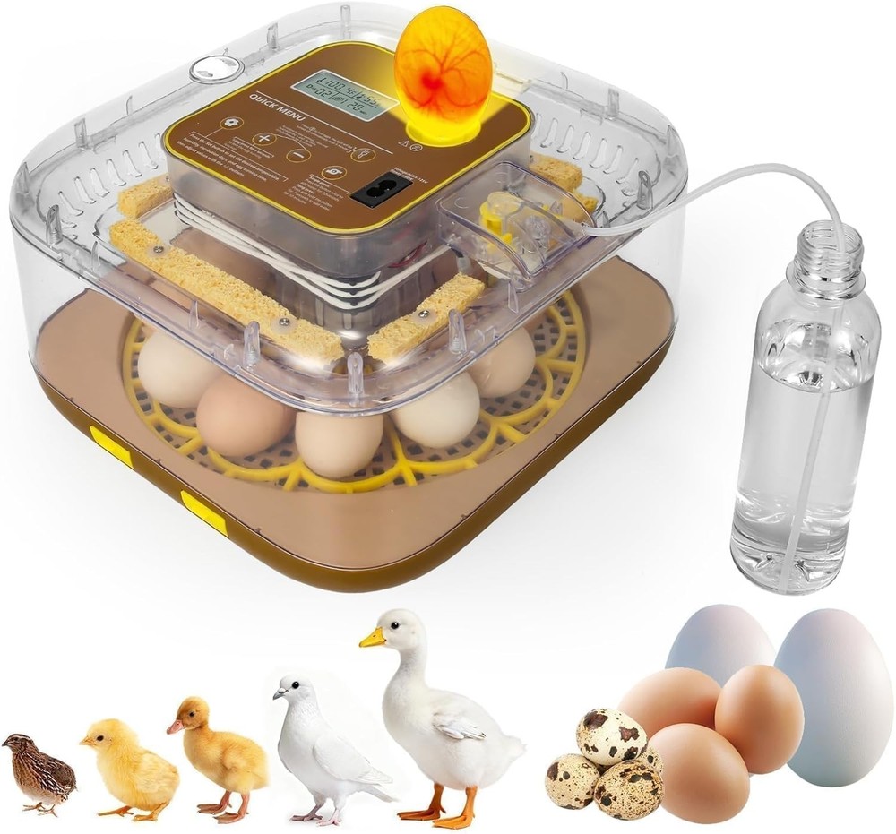 Series IV - 12-Egg Fully Automatic Incubator, Low Maintenance, Sensor-Based P...