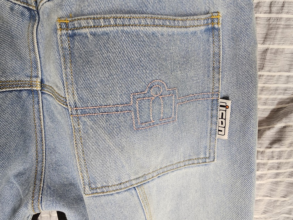 Icon Recon Pants-Asphalt Technologies Light Blue Size 36