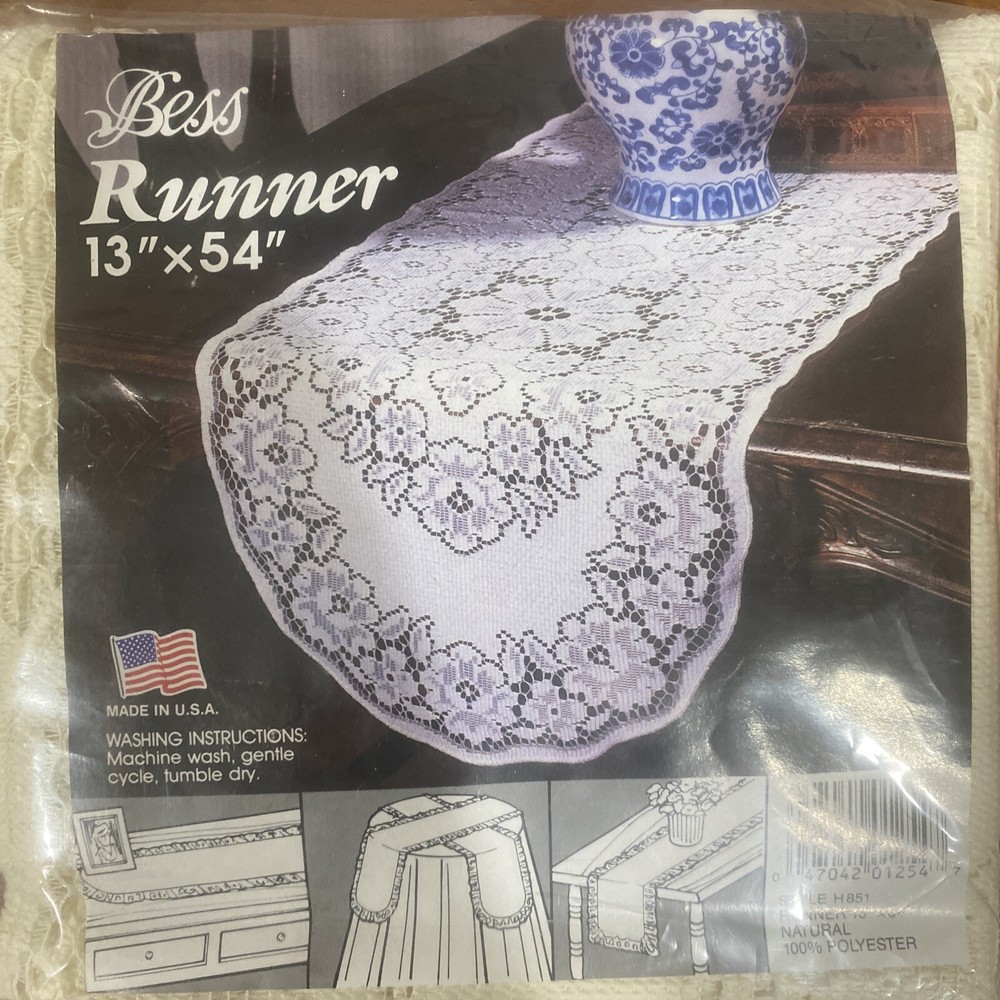 Bess Runner Style 22113 13 x 54 Natural 100% Polyester. A17