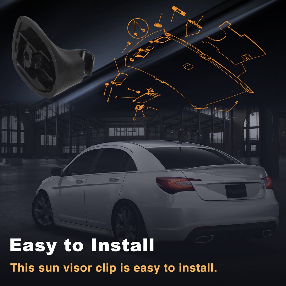 2pc Sun Visor Support Retainer Clips for Chrysler 200 2011-2015 2.4L 1GW25DX9AA