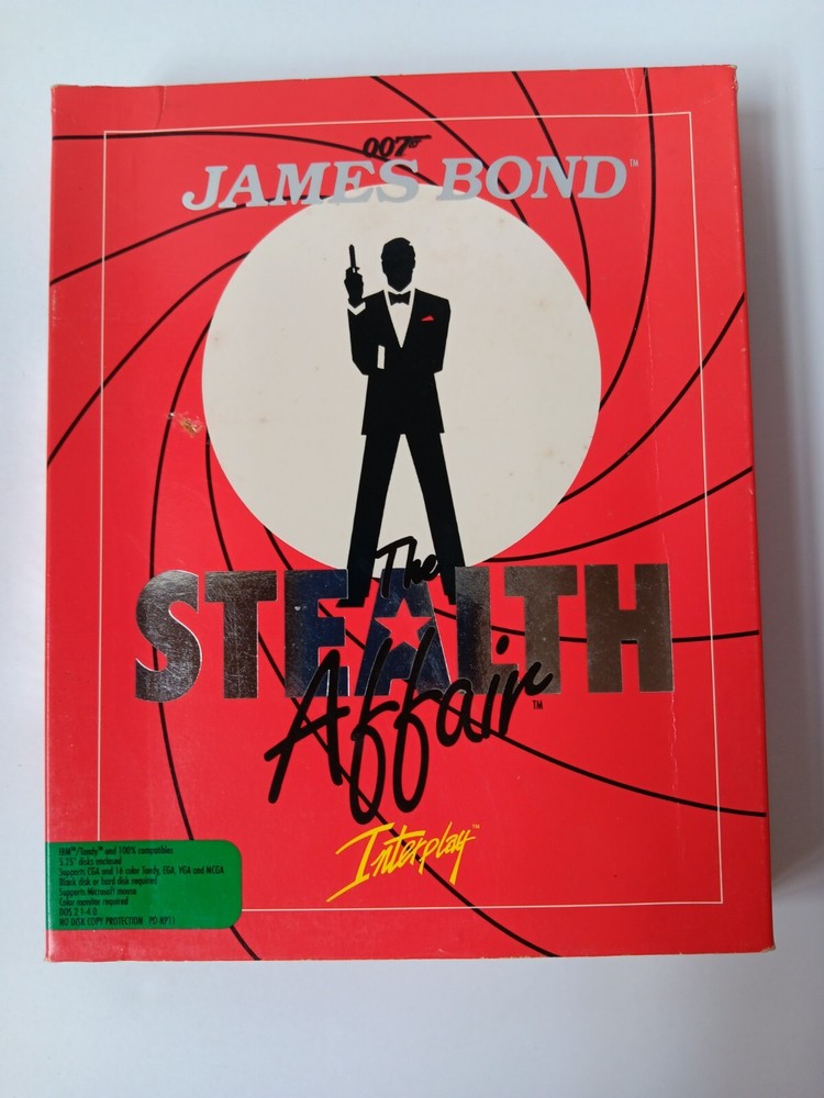 IBM/Tandy James Bond The Stealth Affair Computer Game Software UNTESTED