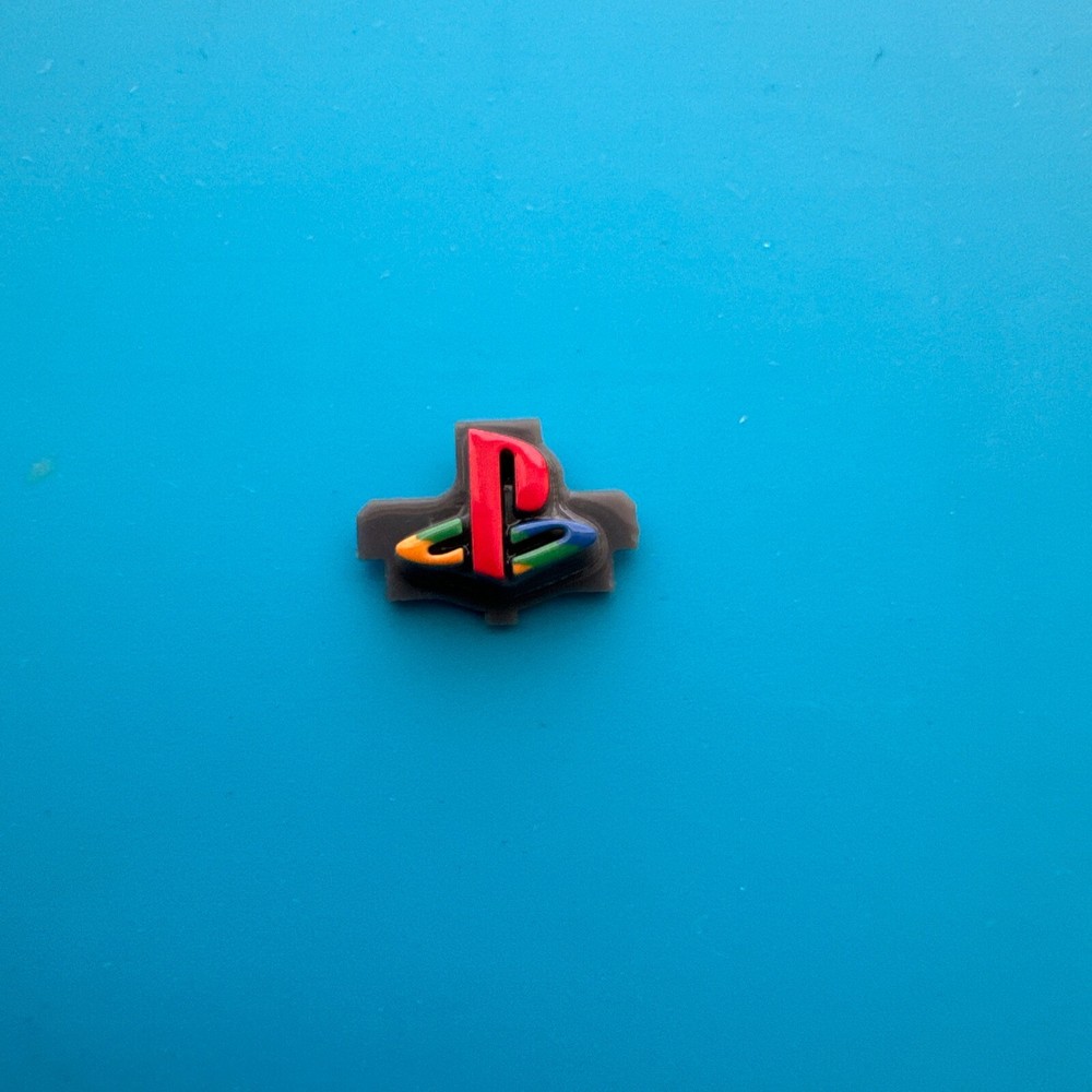 PS Button Logo for PS5 Dualsense Controller- Classic Retro Themed - Real Colors!
