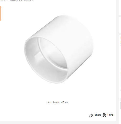 4 in. Hub X Hub PVC S&D Coupling