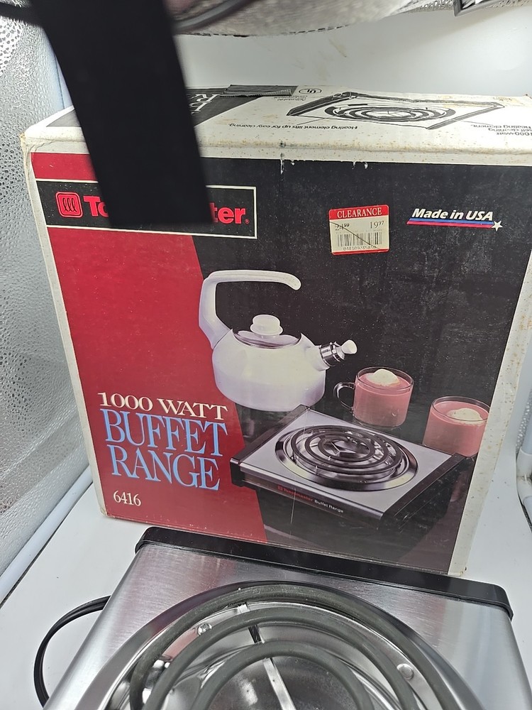 Toastmaster Electric Buffet Range 1000 Watt Modrl 6416