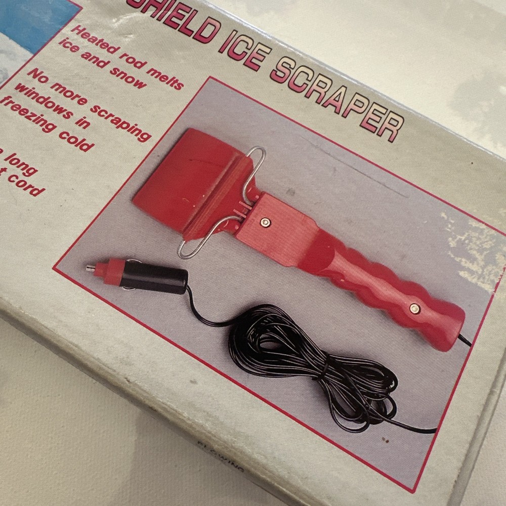 Heated Windshield Ice Scraper Vintage with Box