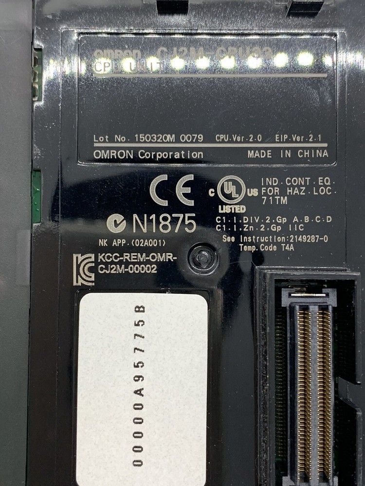 Omron CPU UNIT CJ2M-CPU33 PLC CJ2MCPU33 CPU “New In Box”