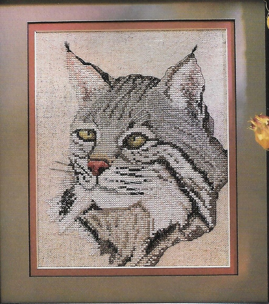 Bobcat Picture cross stitch pattern instructions