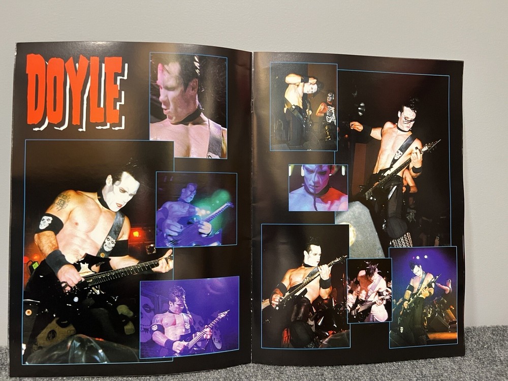Misfits Autographed Evil Live Tour Program Book Volume 1 1998 Rare Signed