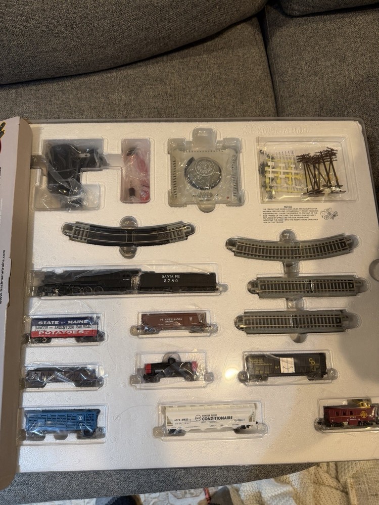 Bachmann Scale Empire Builder Steam Starter Freight Train Set
