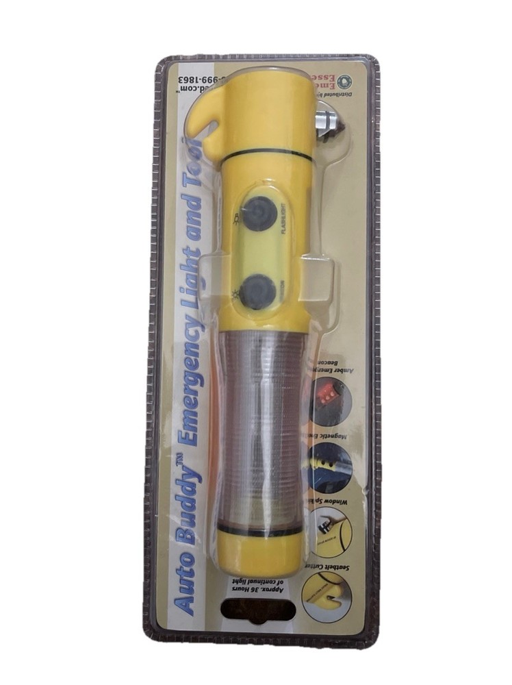 Emergency Safety LED Flashlight & Multifunction Tool. Roadside Tool. Auto Buddy