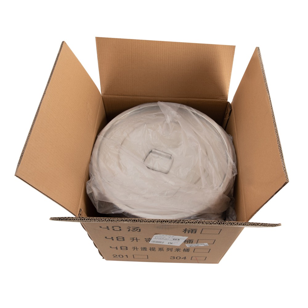 80 Lbs. Capacity Rice Dispenser Grain Storage Container, White