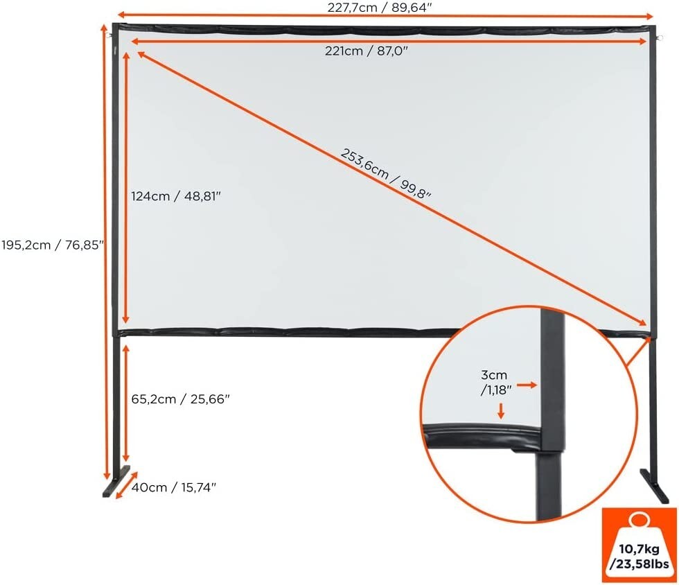 Celexon basic line folding projection screen 100" (F)