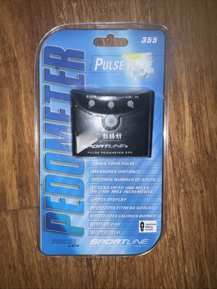 Sportline Pulse Pedometer Model-355, New. Pulse, Steps, Calories.