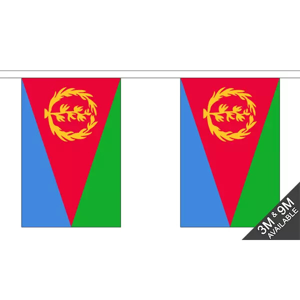 Eritrea Eritrean Flag Table Hand Flags Bunting Party Pack Scrunchie Displays