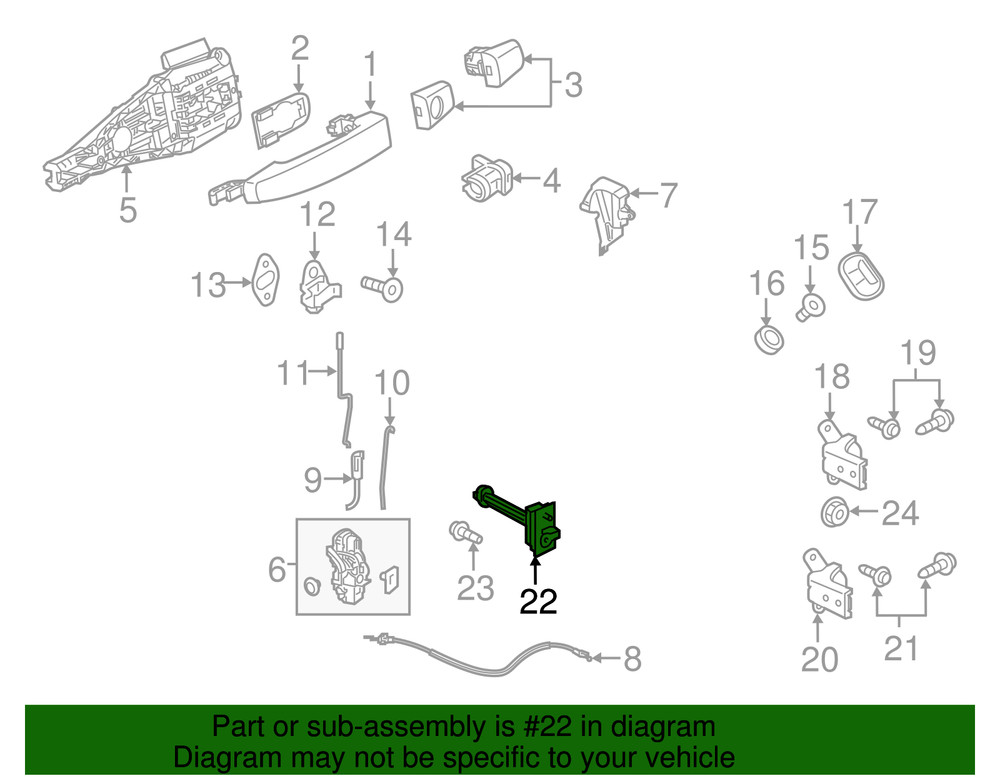 Genuine GM Front Door Check Assembly 39029705