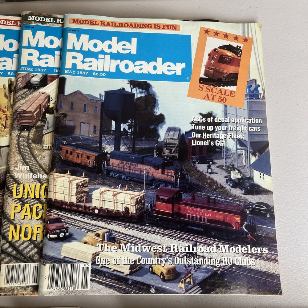 Model Railroader Magazine 1987 & 1988 19 Issues Hobby Train Locomotive Assorted