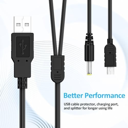Replacement PSP Batteries 2Pcs 3.6V 1200mAh Lithium Polymer + USB Charging Cable