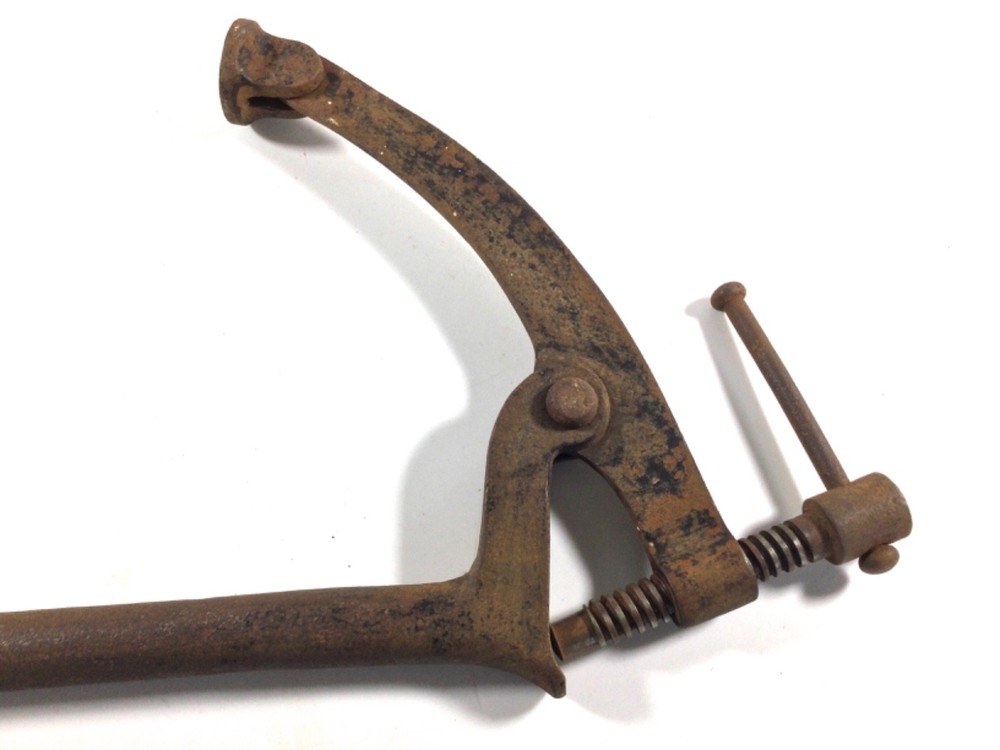 big vintage Bench Holdfast