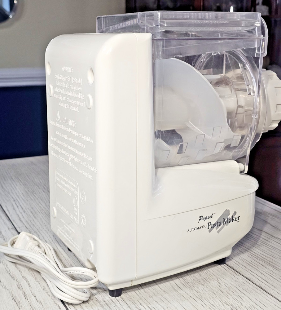 Popeil's P400 Automatic Pasta Maker Machine Multiple Attachments - Tested WORKS