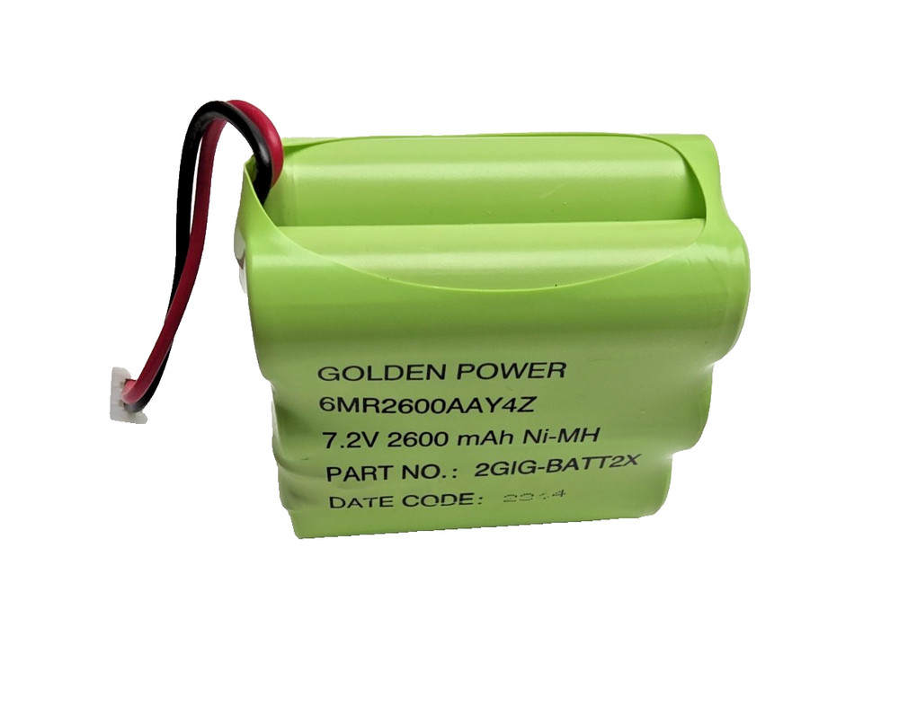 2GIG-BATT2X,  2GIG Console Battery Golden Power 6MR2600AAY4Z