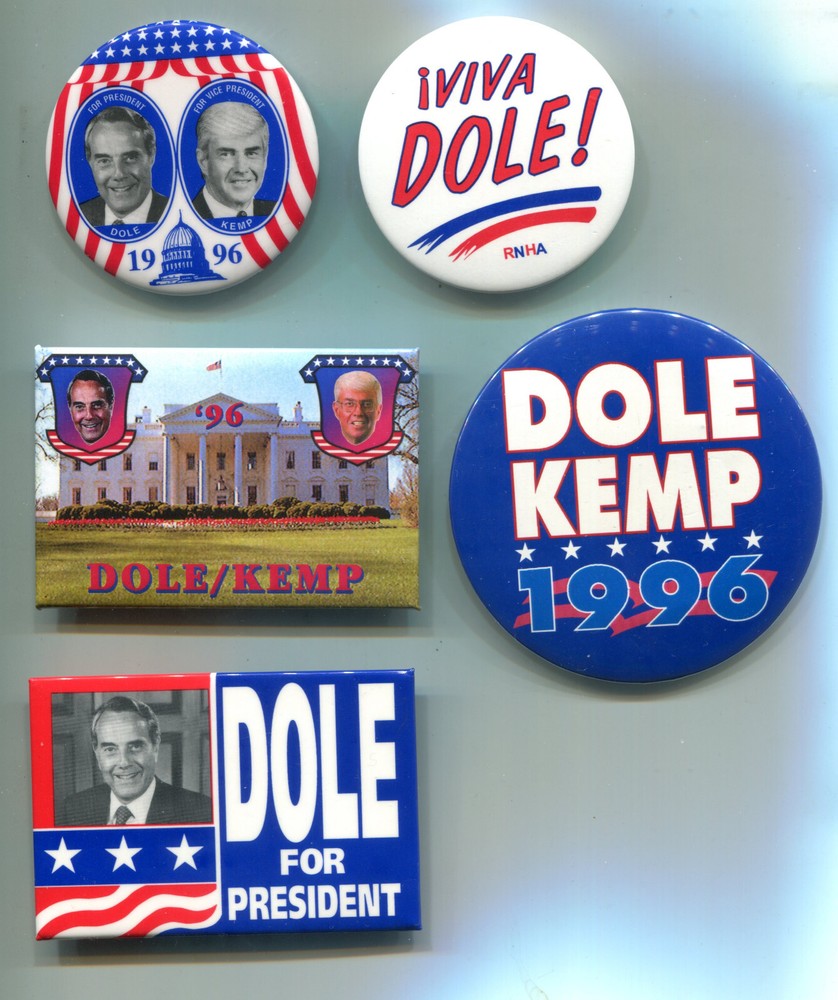 5 Dole Pinback Buttons
