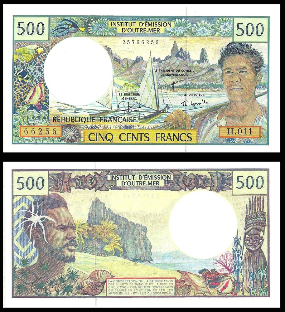 FRENCH POLYNESIA 500 FRANCS ND 1992 UNC P 1