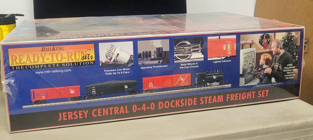 Jersey Central 0-4-0 Dockside Steam Freight Set