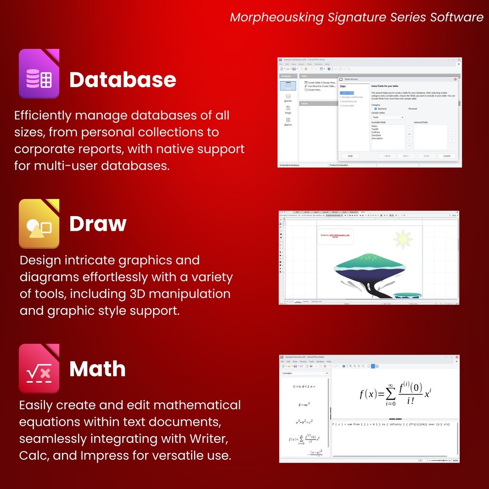 LibreOffice Software Suite for Windows ~ Word Process, Home Student Business CD