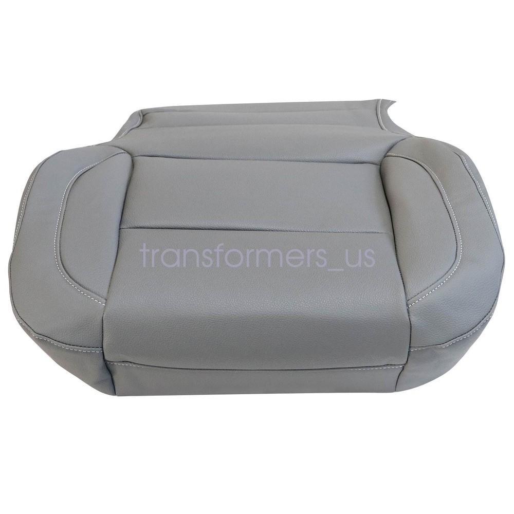 4 x For 2014-2019 Chevy Silverado Front Bottom & Top Leather Seat Cover Ash Gray