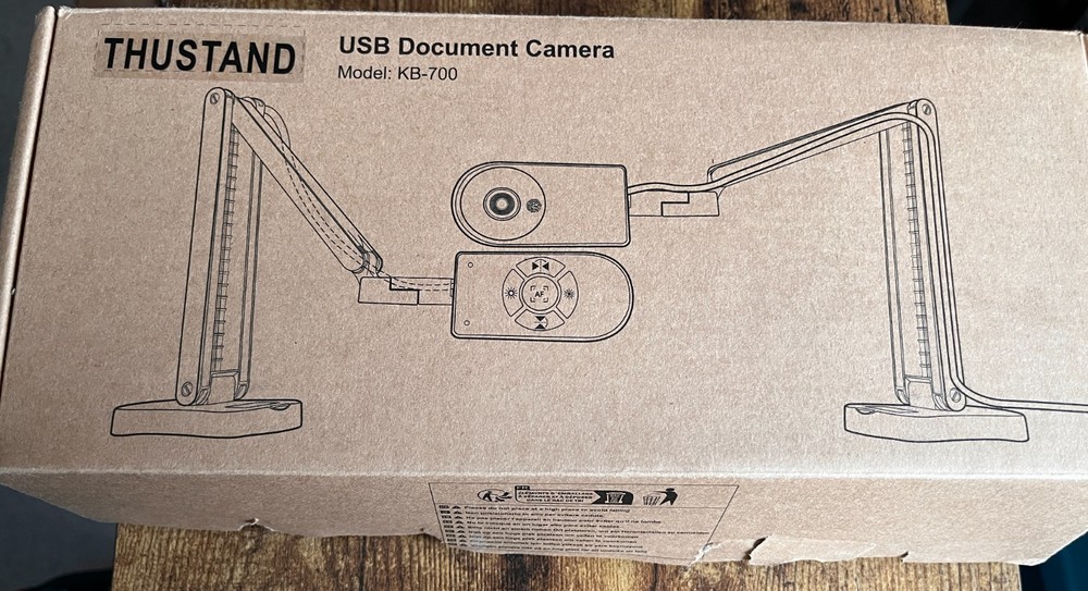 THUSTAR 8MP Document Camera & Webcam 4K with Dual Microphones, USB Visualise/g