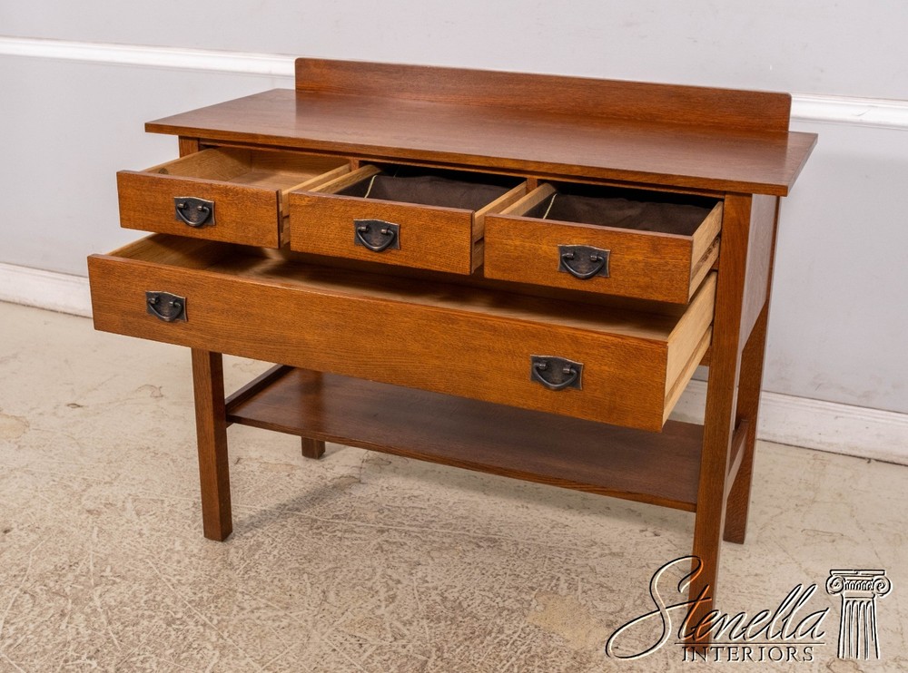 71009: STICKLEY Mission Oak Arts & Crafts 4 Drawer Server Buffet