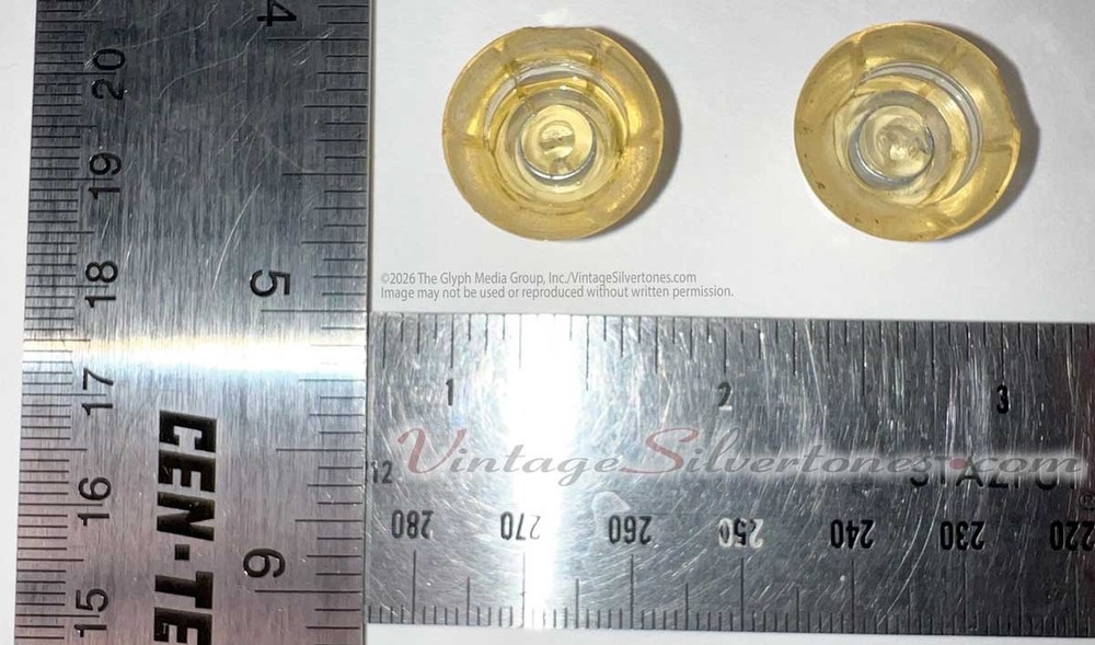 Silvertone Harmony 1478 knobs-pair circa 1964