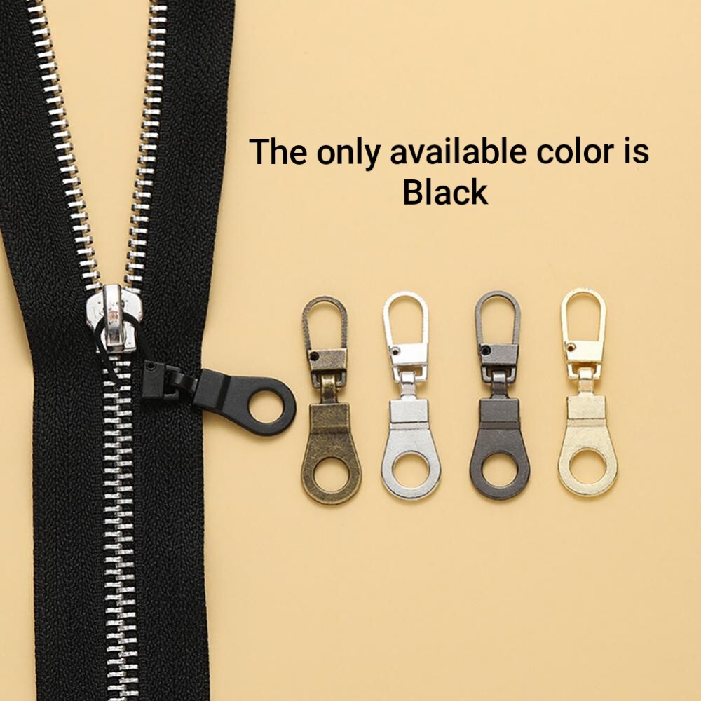 4 PCS Detachable Zipper Pull Replacement Zippers Pull Tabs Zipper Sliders Repair