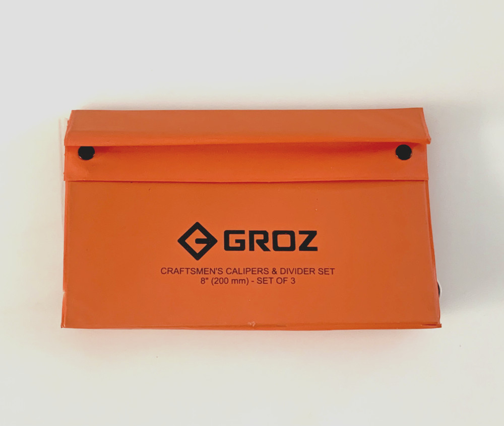 Groz 8” Caliper and Divider Set With Case