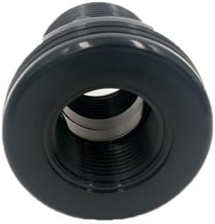 1" Bulkhead ABS Threaded x NPT Standard 2-Pair (4-Pack) NBR Black