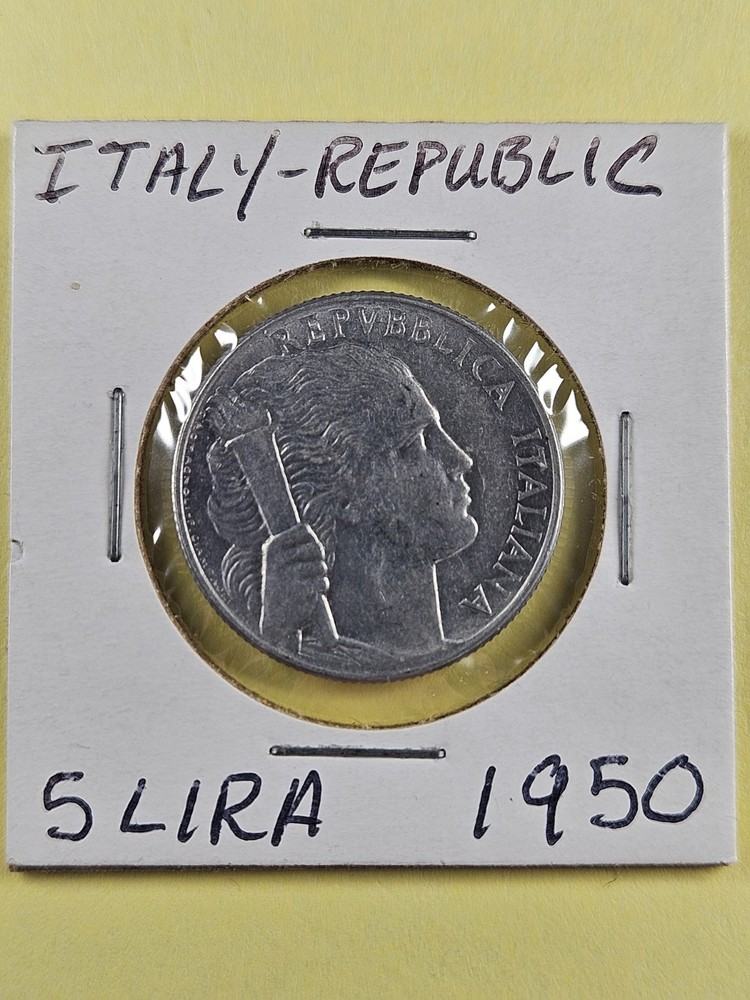 COINS - ITALY - 5 LIRA 1950