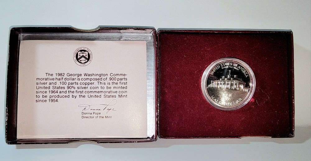 Proof 90% Silver Commemorative Half Dollar 1932-1981