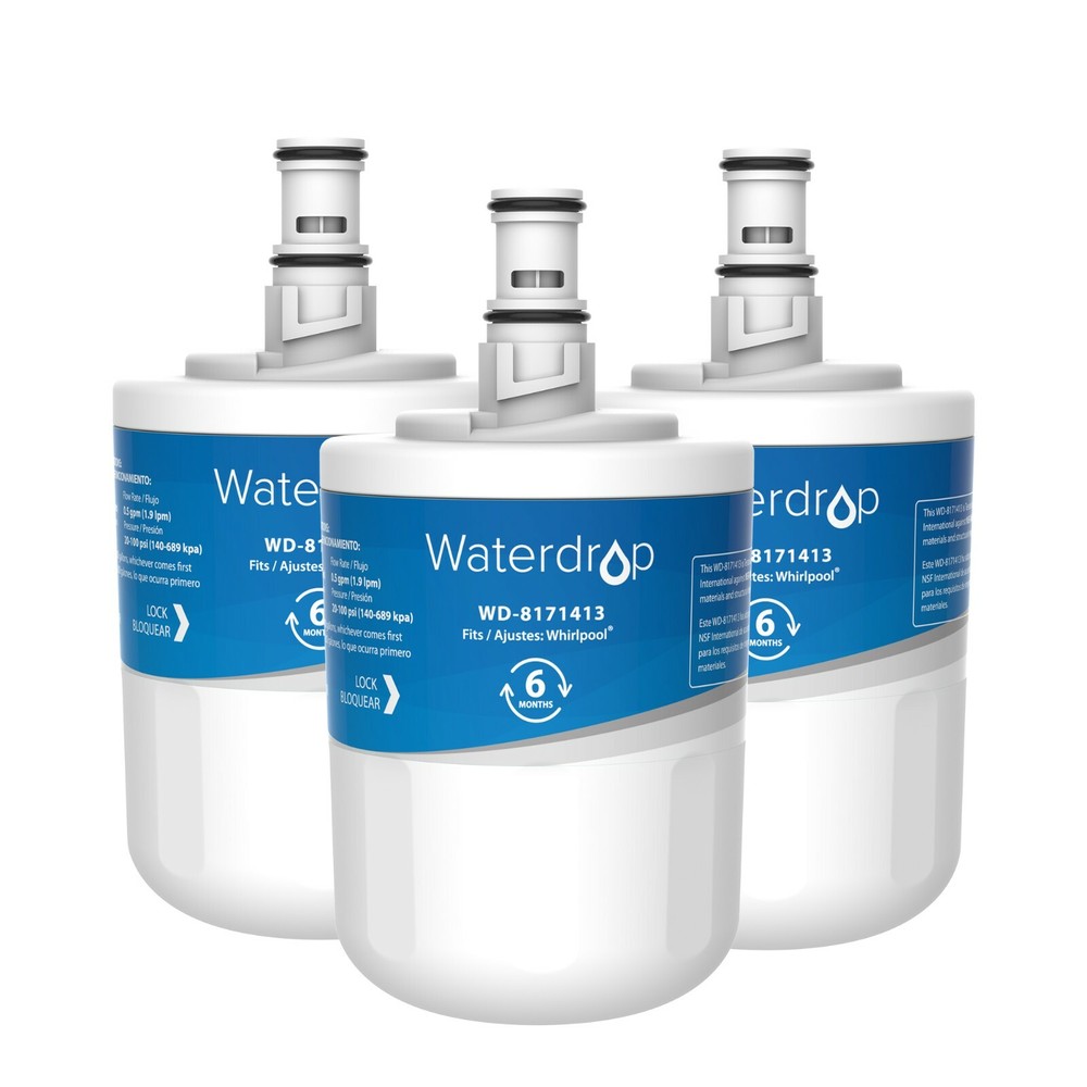 Waterdrop 8171413 Refrigerator Water Filter, Replacement for Kenmore 46-9002 (3)