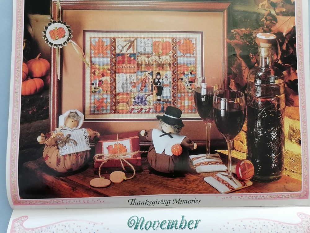 KEEPSAKE CALENDAR Cross Stitch patterns, 12 Designs - CRAFTWAYS, 1991