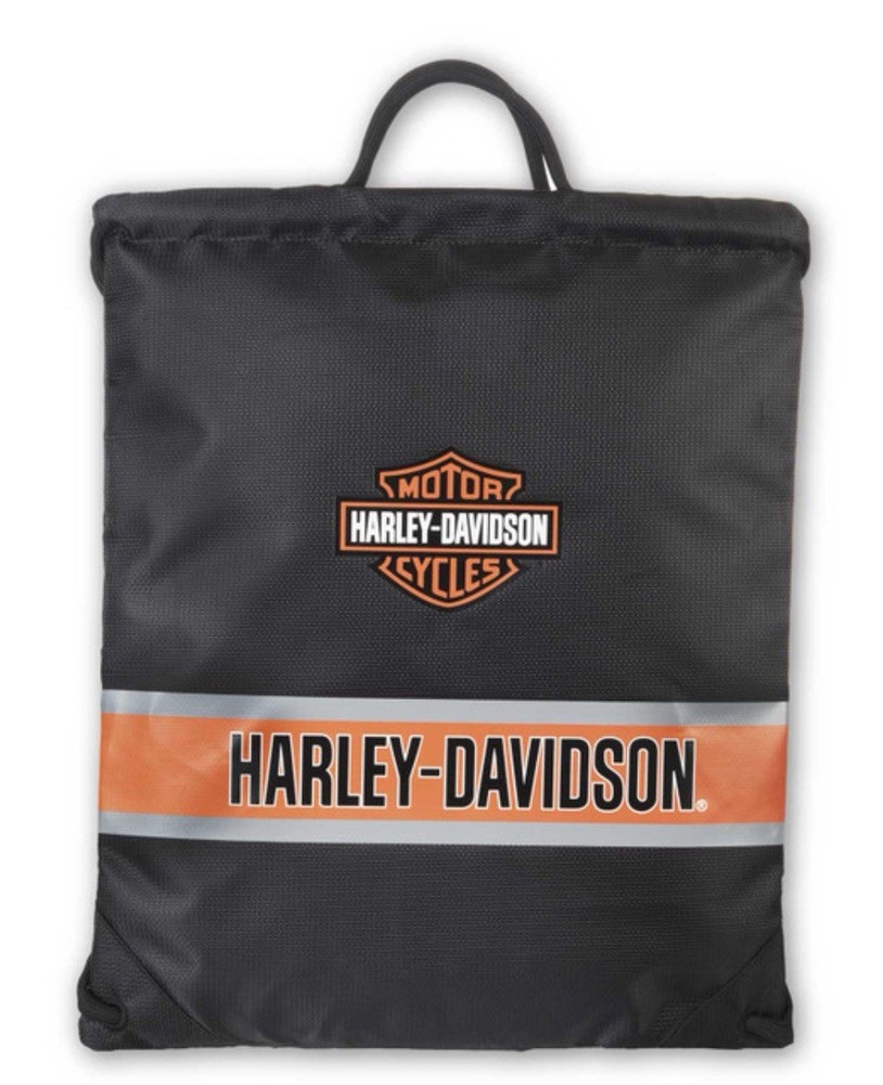 Harley Davidson Vintage Bar & Shield Quick Draw Polyester Backpack Black 98667