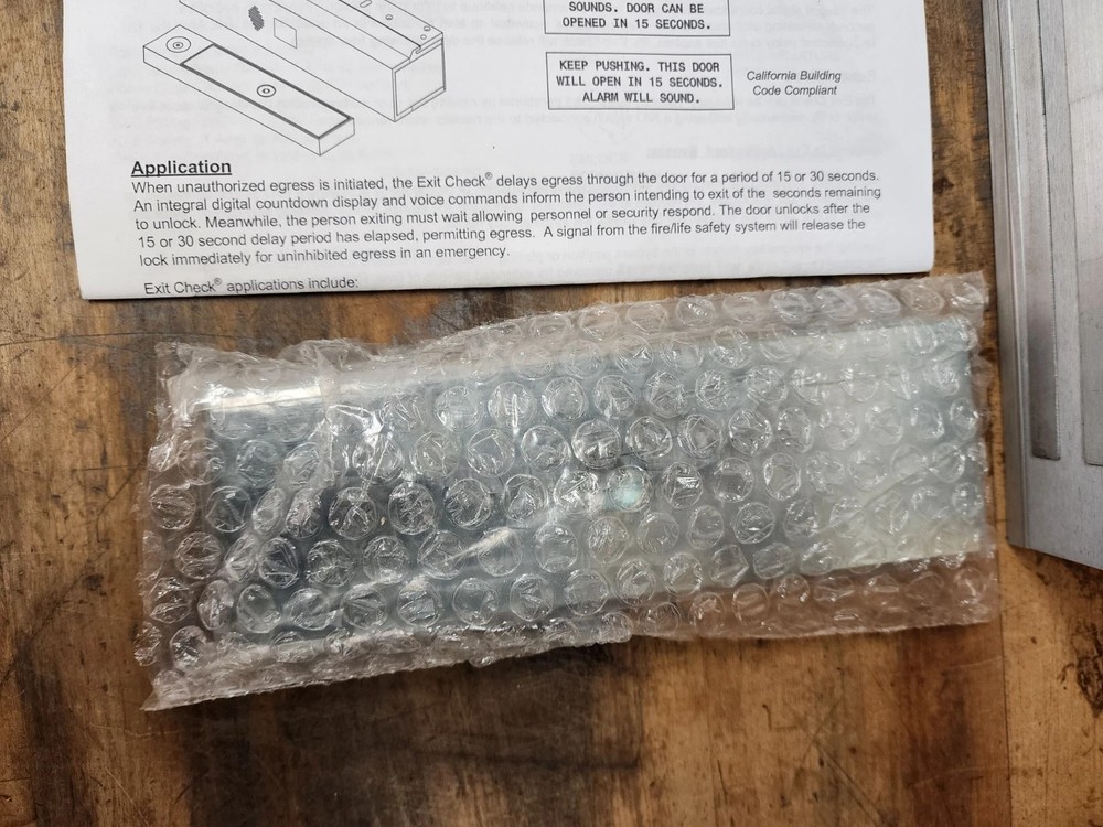 SDC 1511S Series Exit Check W/ Integrated Delayed Electromagnetic Lock 1650 lbs